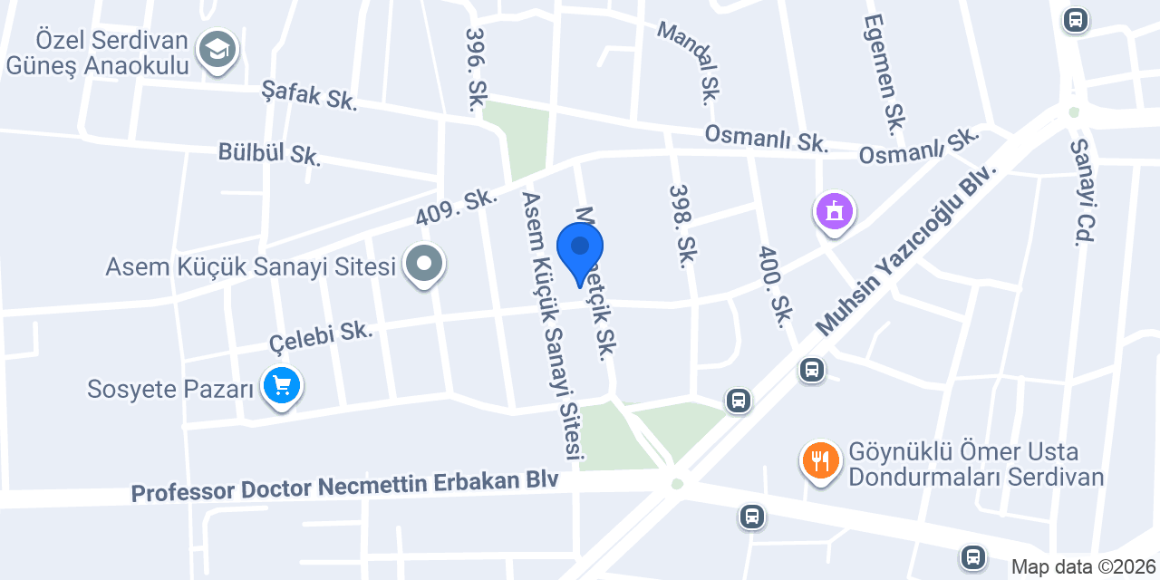 Güneyler Mobilya konumu