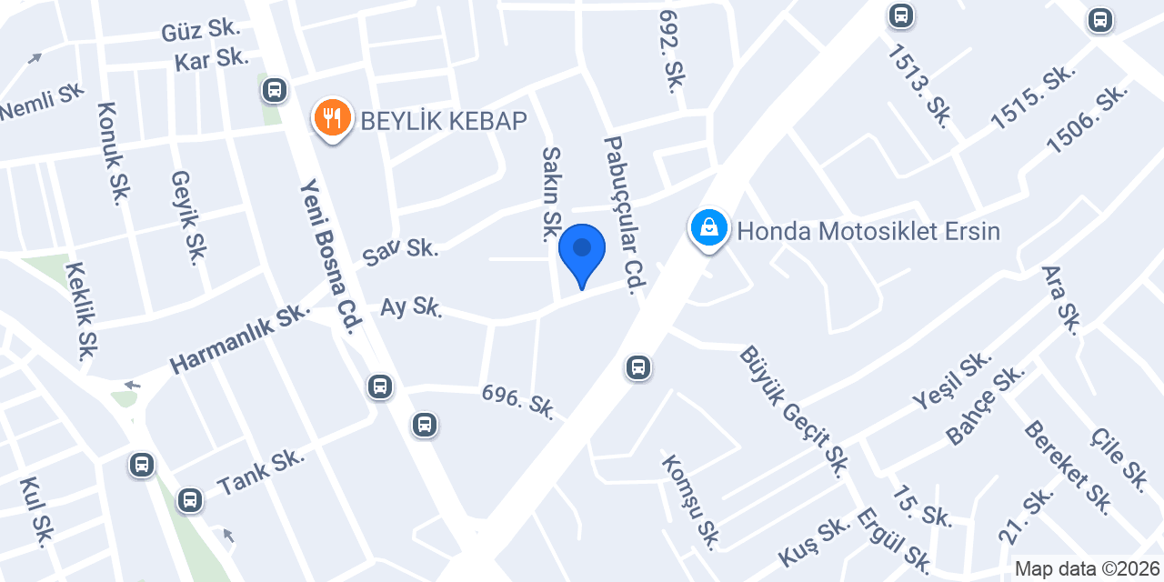 HAKAN MOTOR Arora Yuki volta yetkili servisi konumu