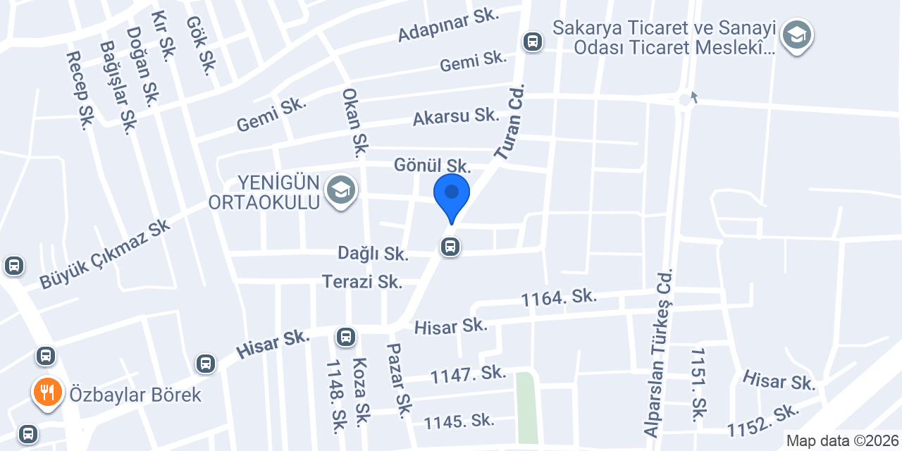 Çift ikizler pide kebap konumu
