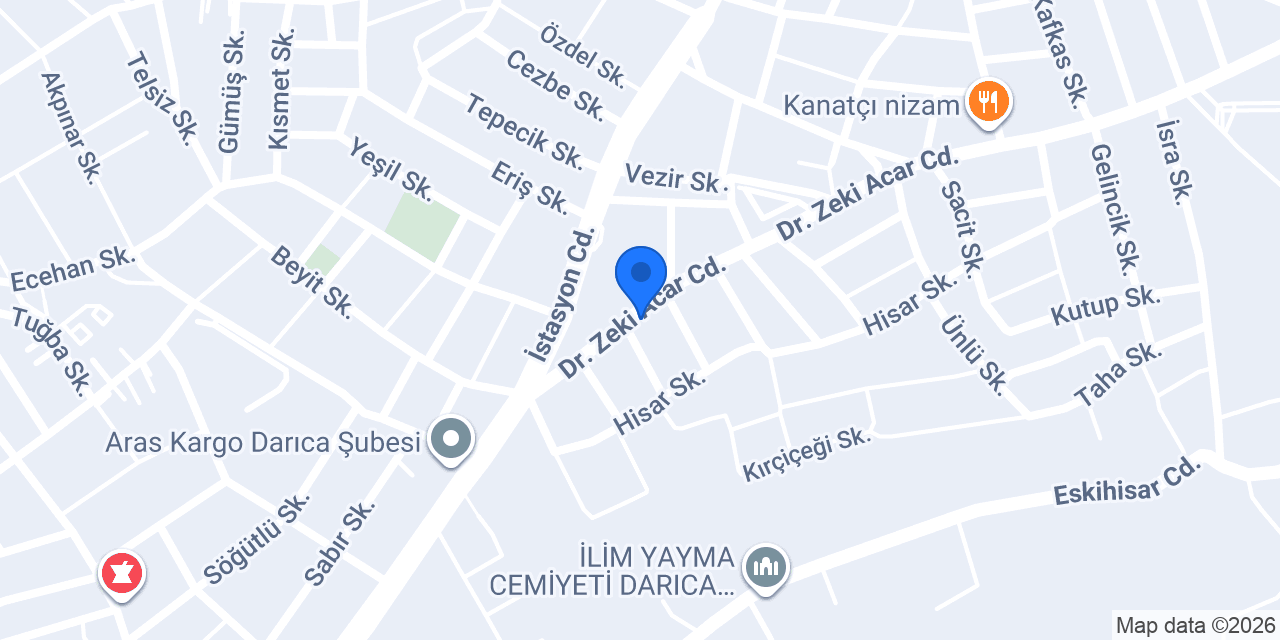 Efe Genel Yapı Çevre San. Tic. Ltd. Şti. konumu