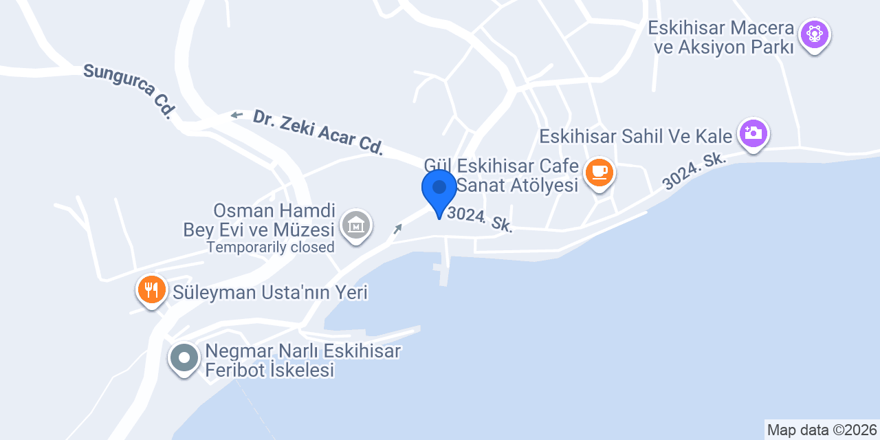 Eskihisar konak Cafe & Restaurant konumu