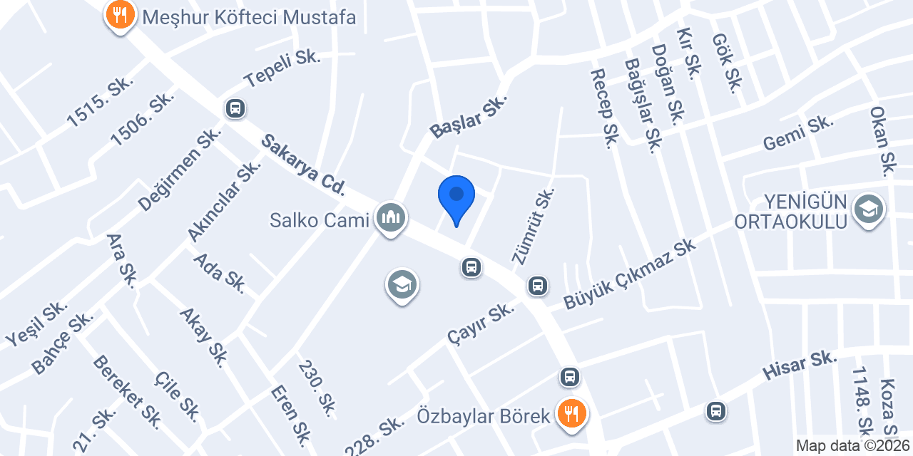 Çınar Mobilya konumu