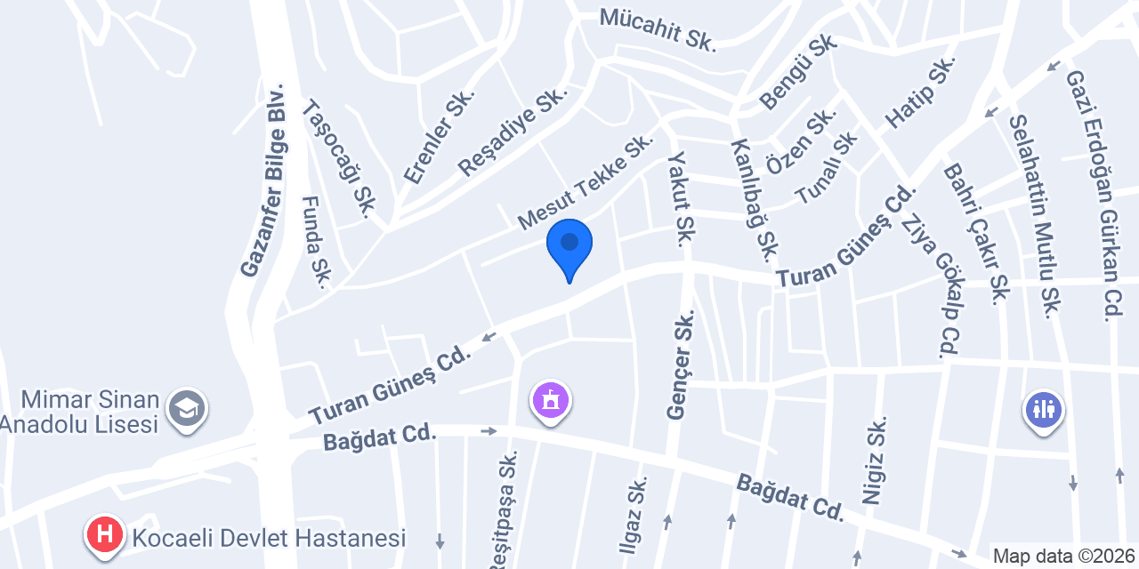 Kocaeli Tabela konumu