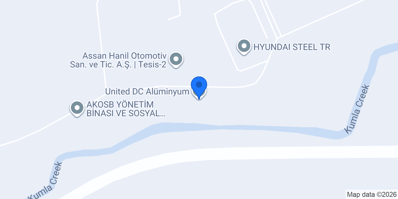 United DC Alüminyum konumu
