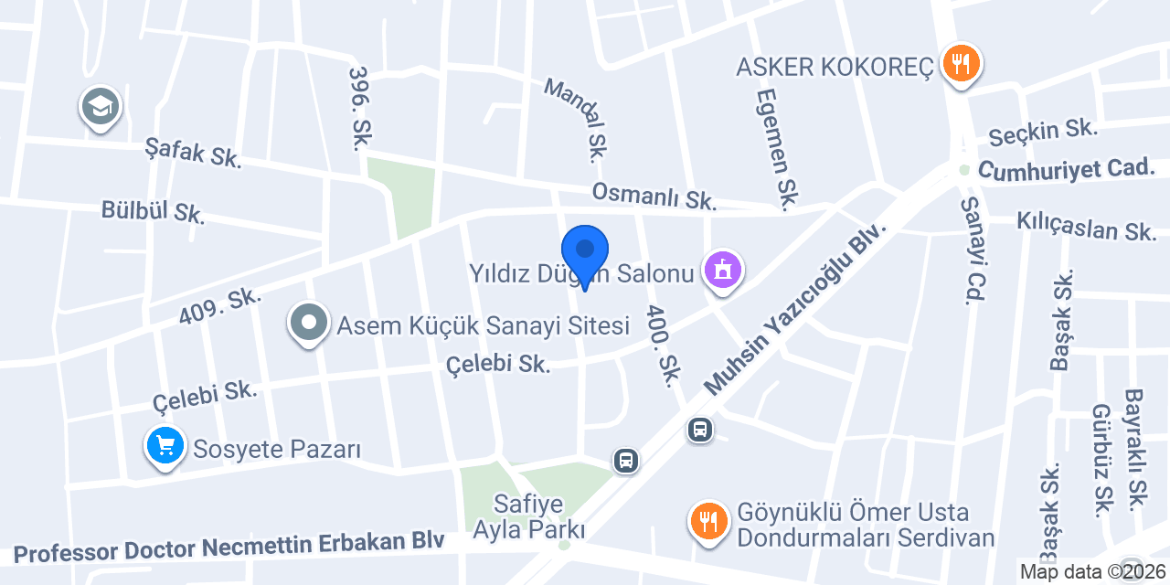 AKRA MOBİLYA konumu