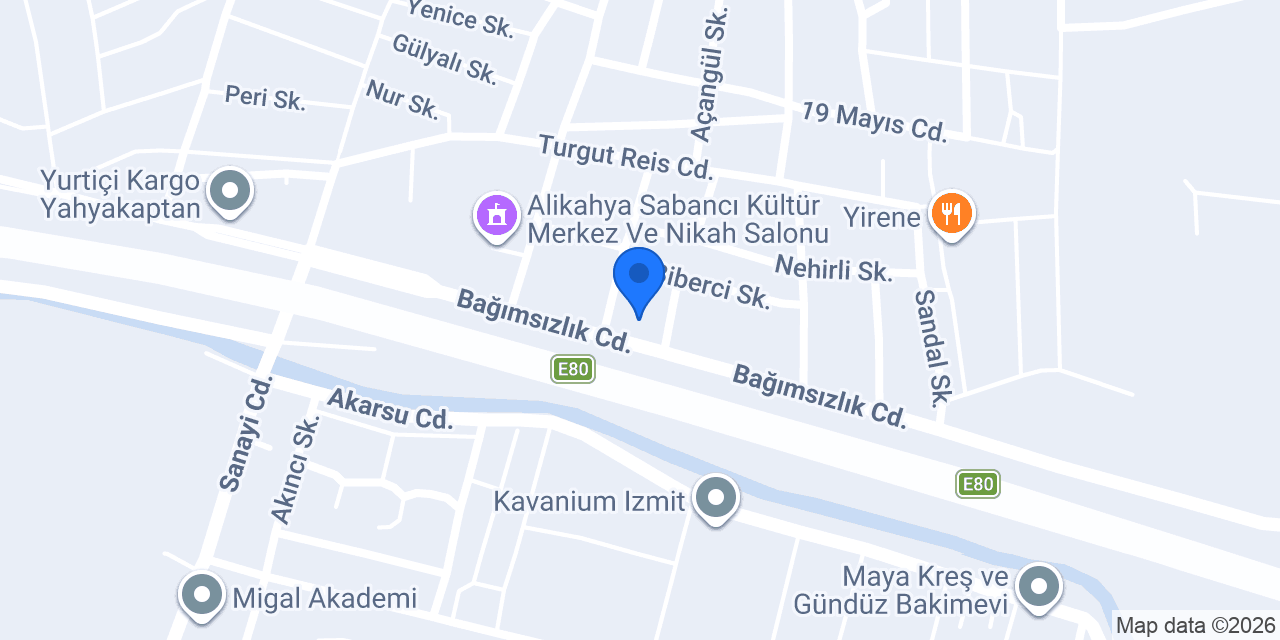 Yıldırım Sarıca Hukuk Bürosu konumu