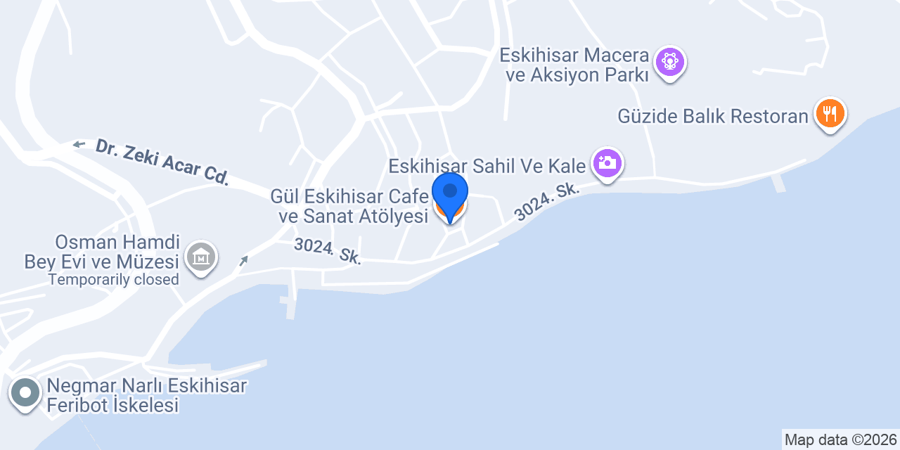 Gül Eskihisar Cafe ve Sanat Atölyesi konumu