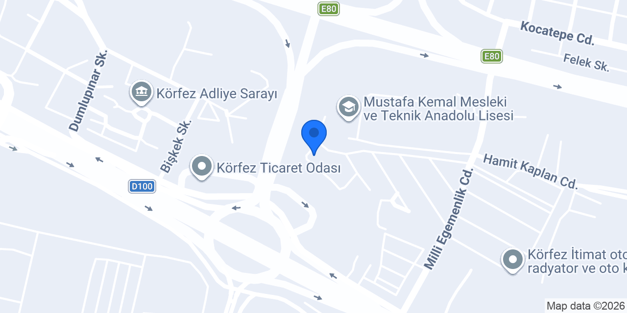 KÖRFEZ KROM TANKER konumu