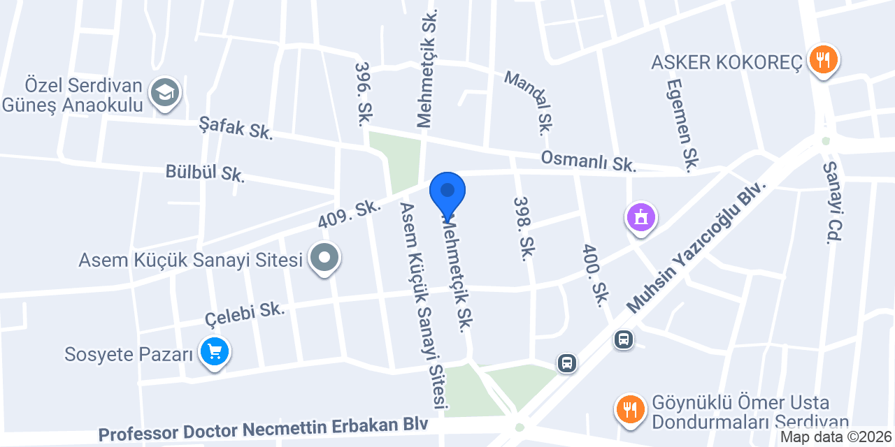 Seranis Mobilya & Dekorasyon konumu