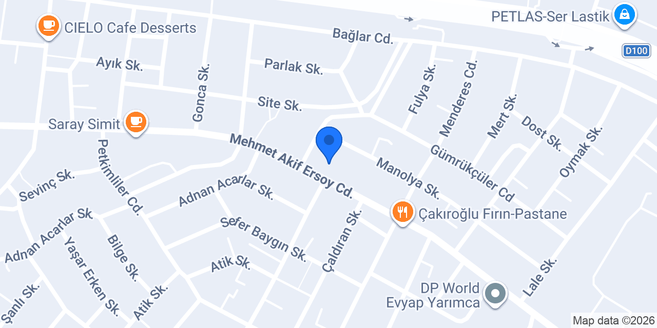 Çeto Kebap Körfez Yarımca konumu
