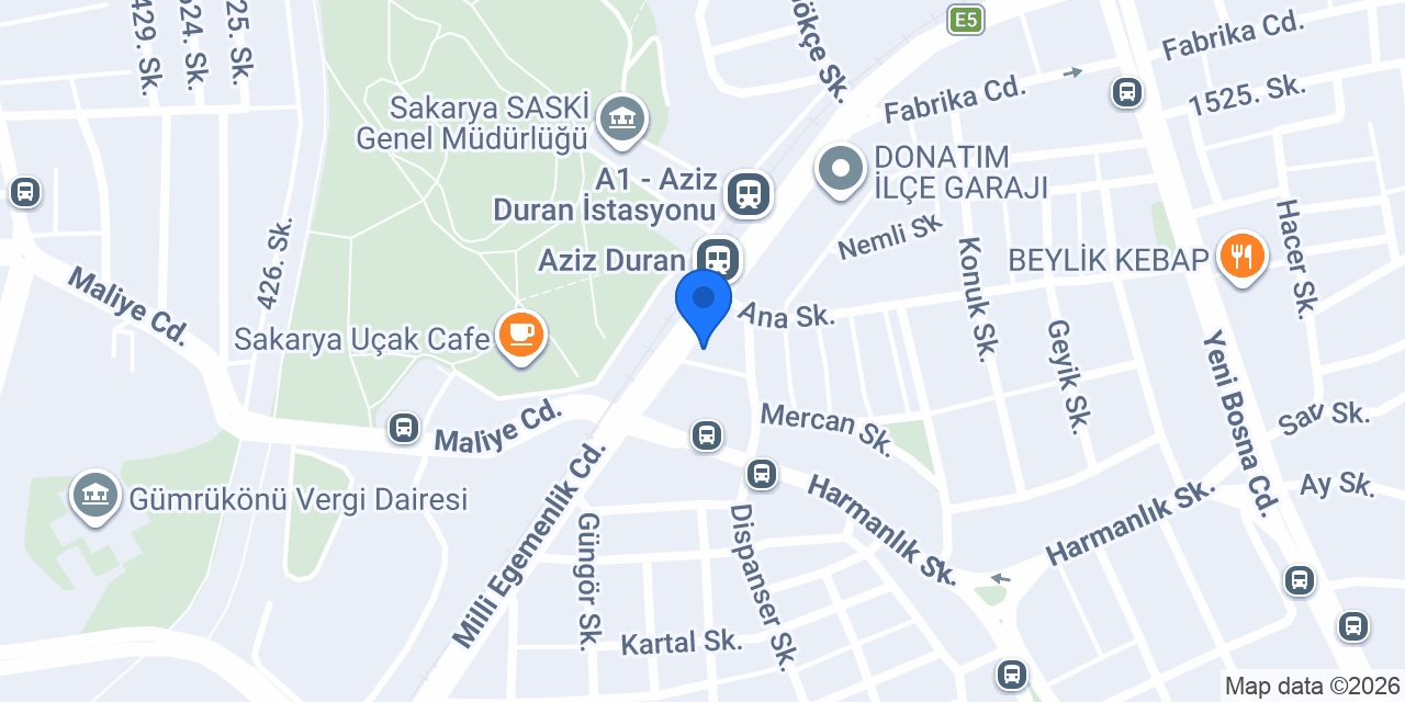 Ahsen Pastaneleri - Donatım Şubesi konumu