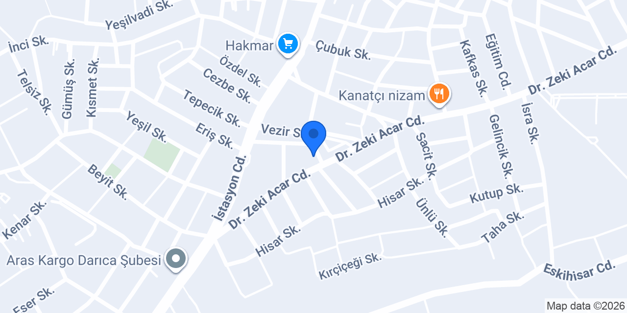 Darıca Köfte konumu