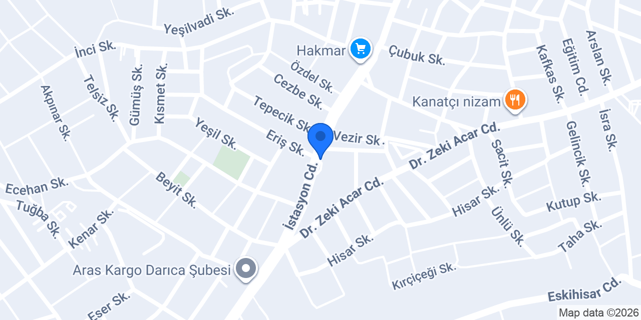 Kartek İş Elbisesi konumu