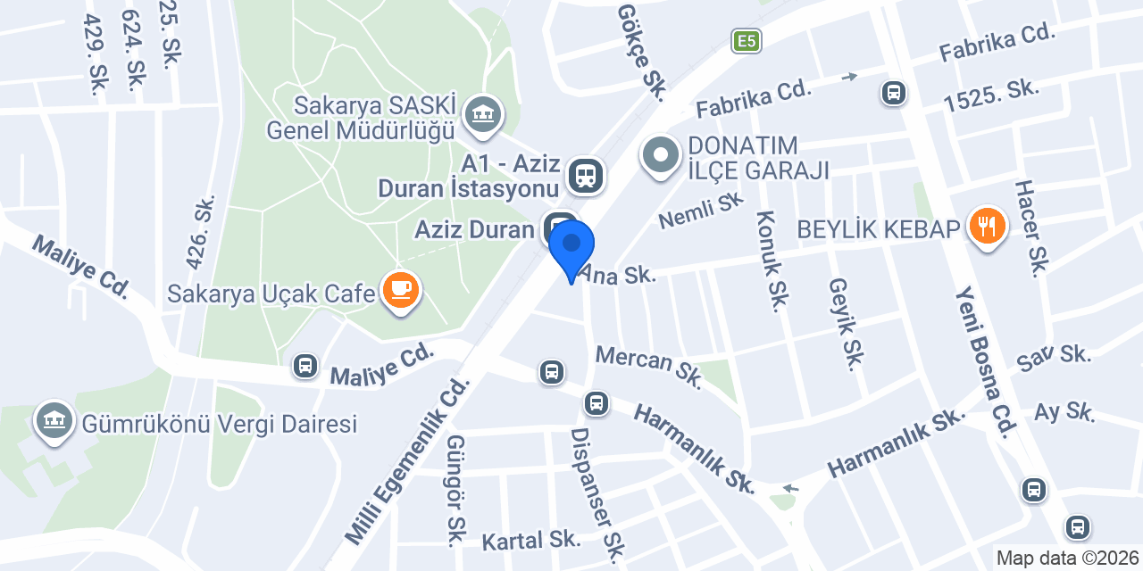 Özel Sakarya Tıp Merkezi konumu