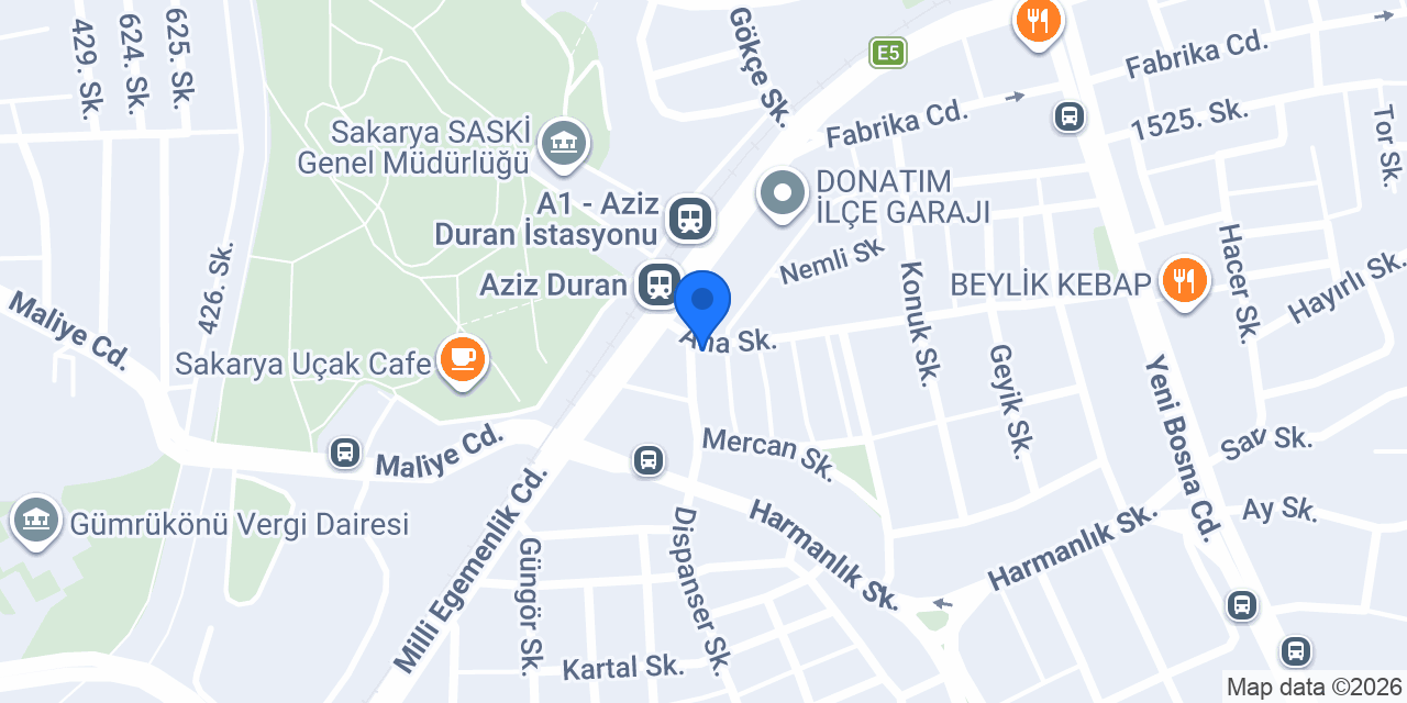 Donatım Taksi konumu