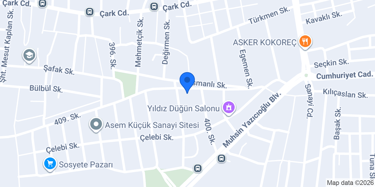 Sunan Malzemecilik konumu