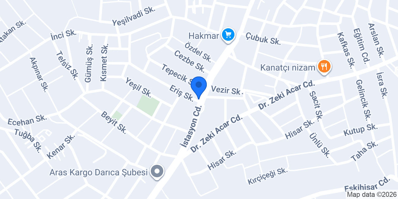 Akide Sekeri Anaokulu konumu