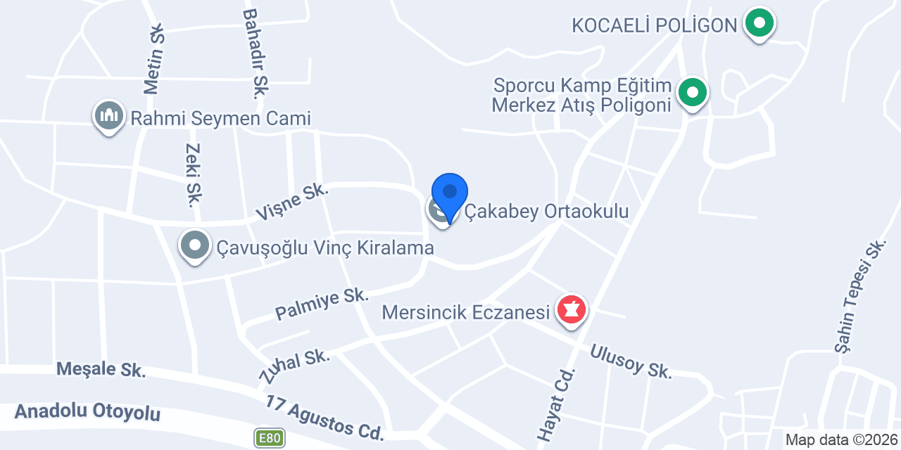 Çakabey Ortaokulu konumu