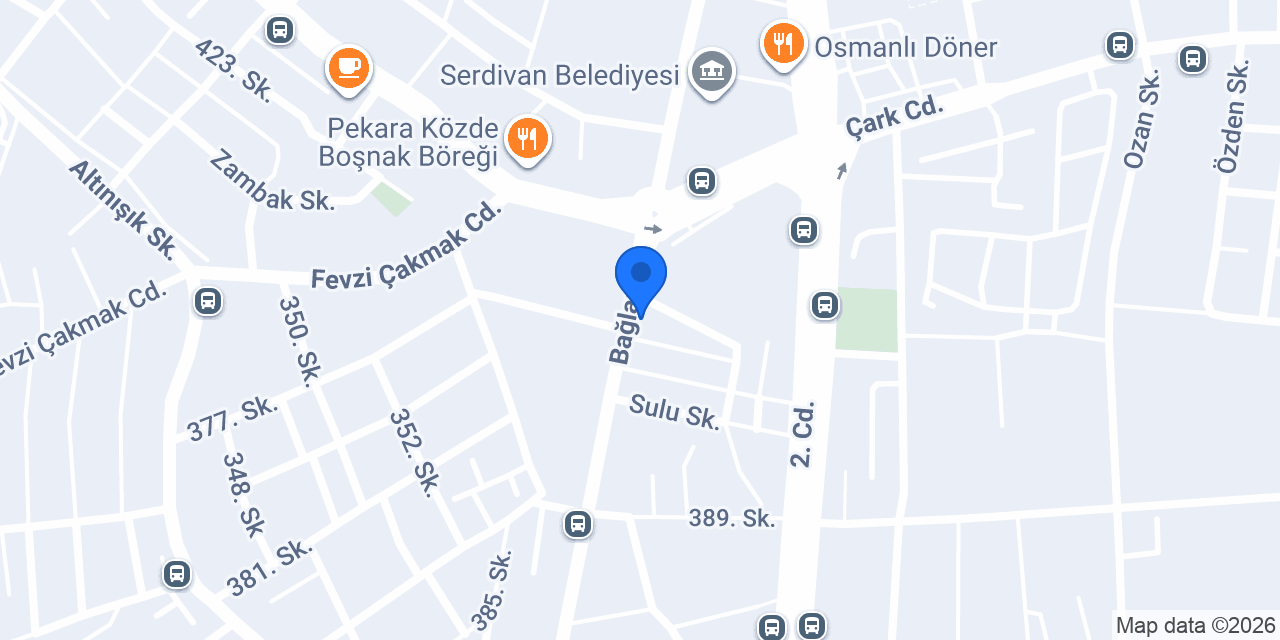 İşler Kitabevi Serdivan Şubesi konumu