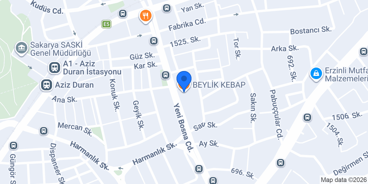 BEYLİK KEBAP konumu