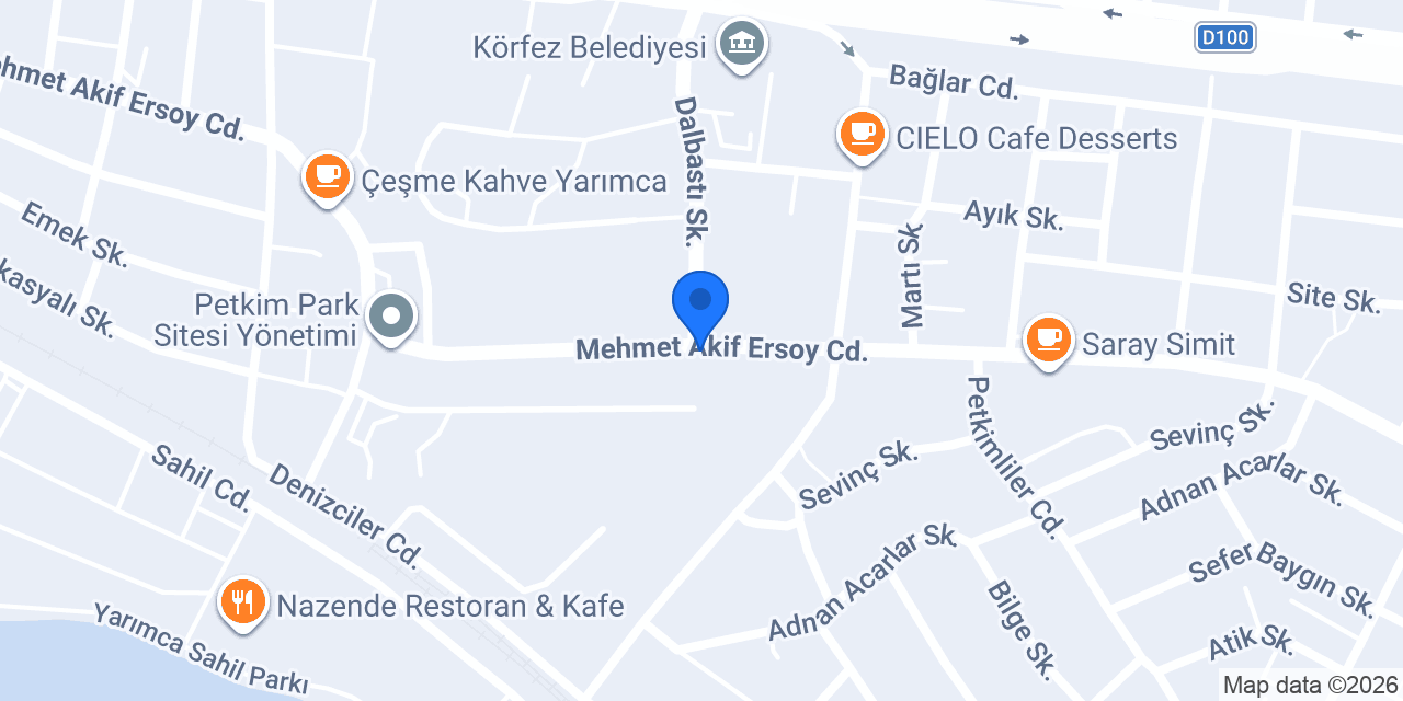 Maydonoz Döner Körfez Yarımca konumu