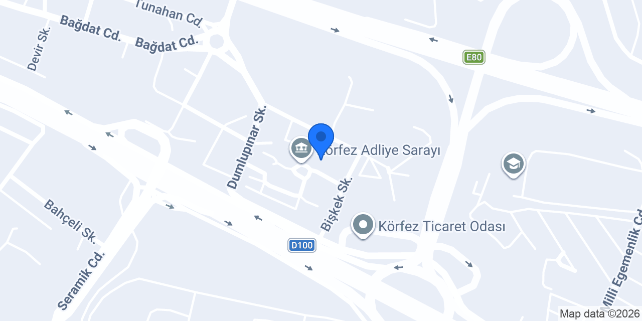 Körfez Kaymakamlığı konumu