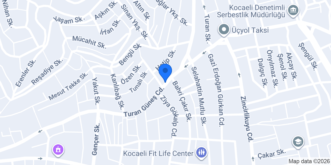 Yapı Kredi Bankası - Bekirpaşa Şubesi konumu