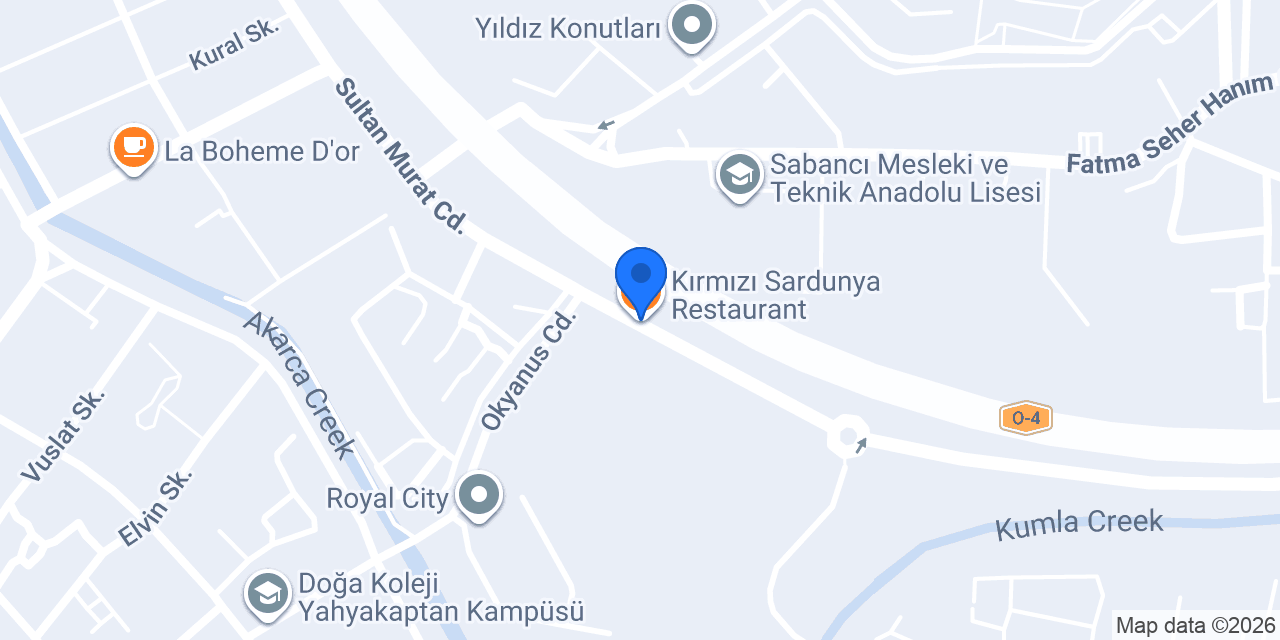 Kırmızı Sardunya Restaurant konumu