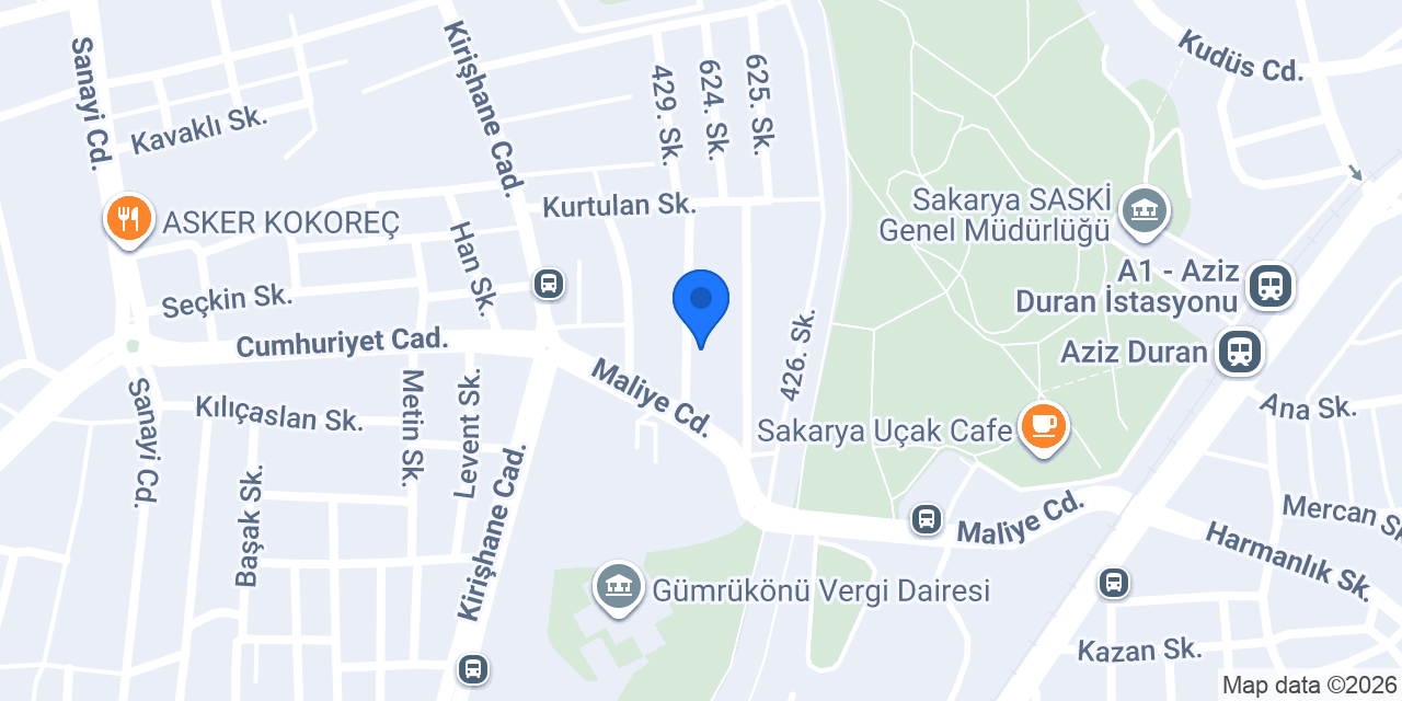 Çetin Dekorasyon konumu