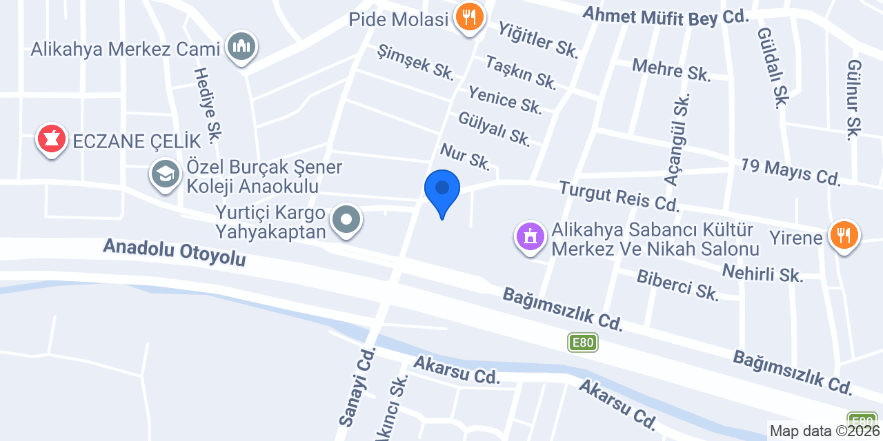 Ptt-alikahyalar Şubesi konumu