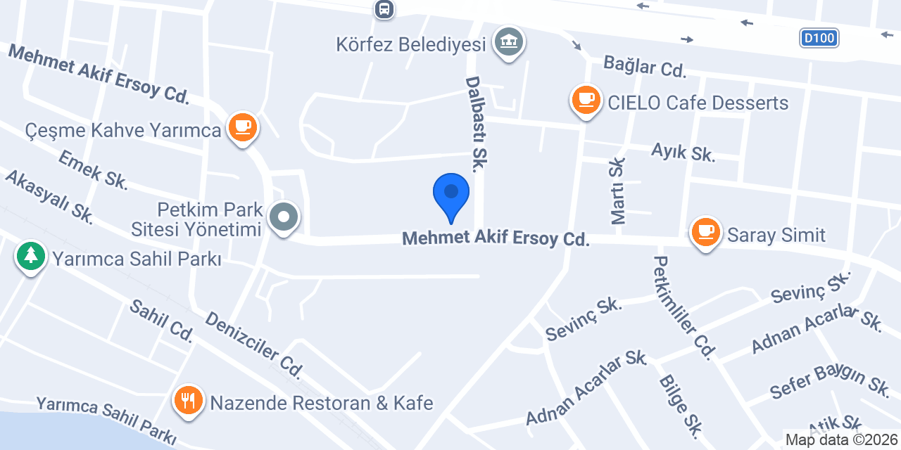 Mimar Sinan mh. M. Akif Ersoy Cd.No:89AV konumu