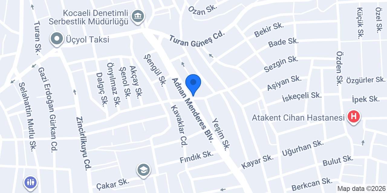 CAKIROĞLU RENT A CAR konumu
