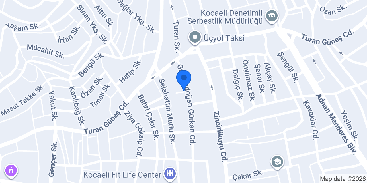 İzmit Dekorasyon BG konumu