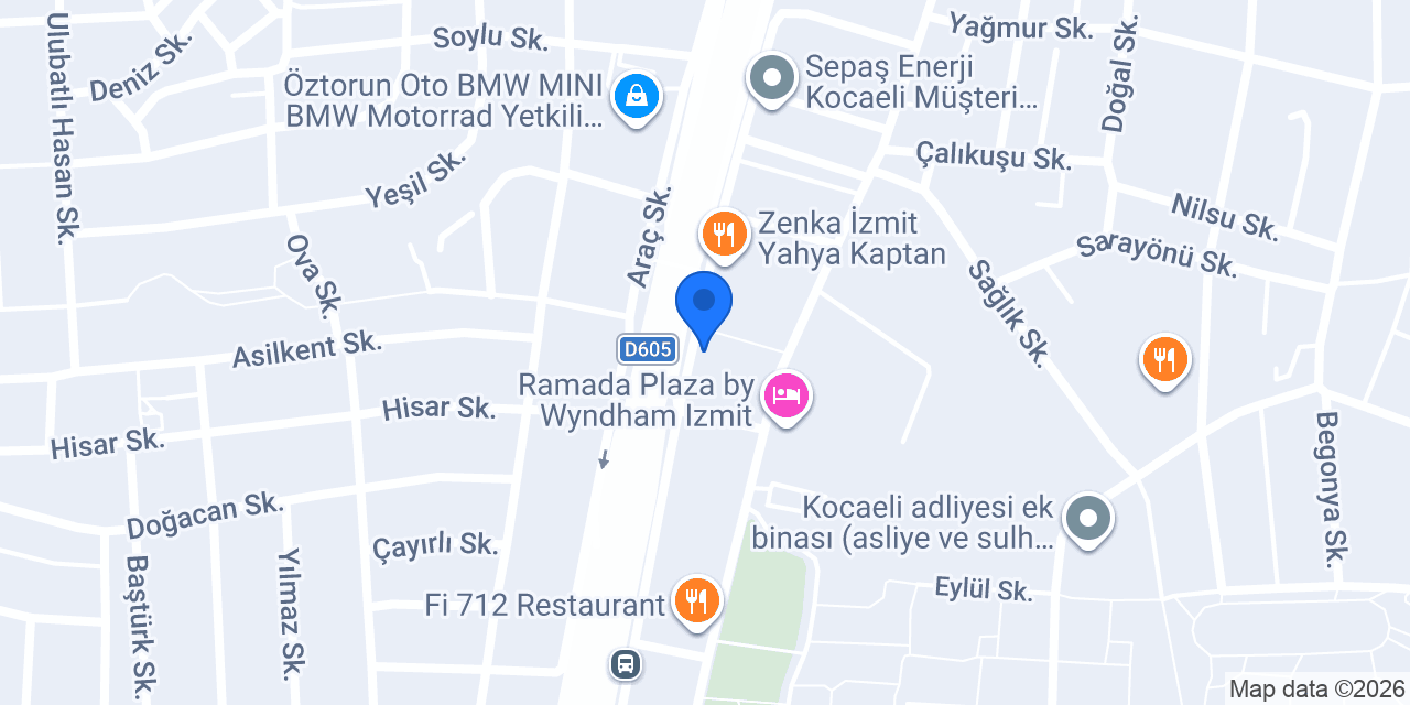 MNG Faktoring İzmit konumu