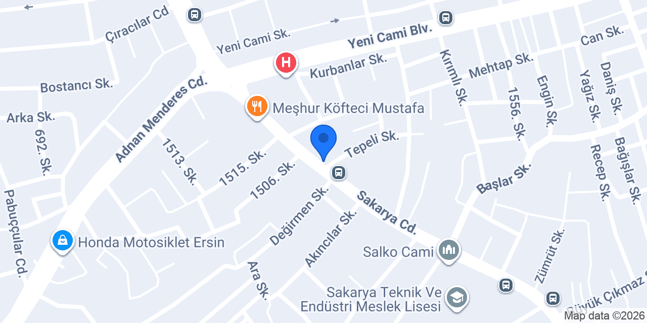 Özkan Rent A Car konumu