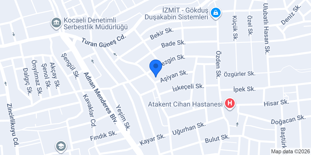 AYBALA ASANSÖR konumu