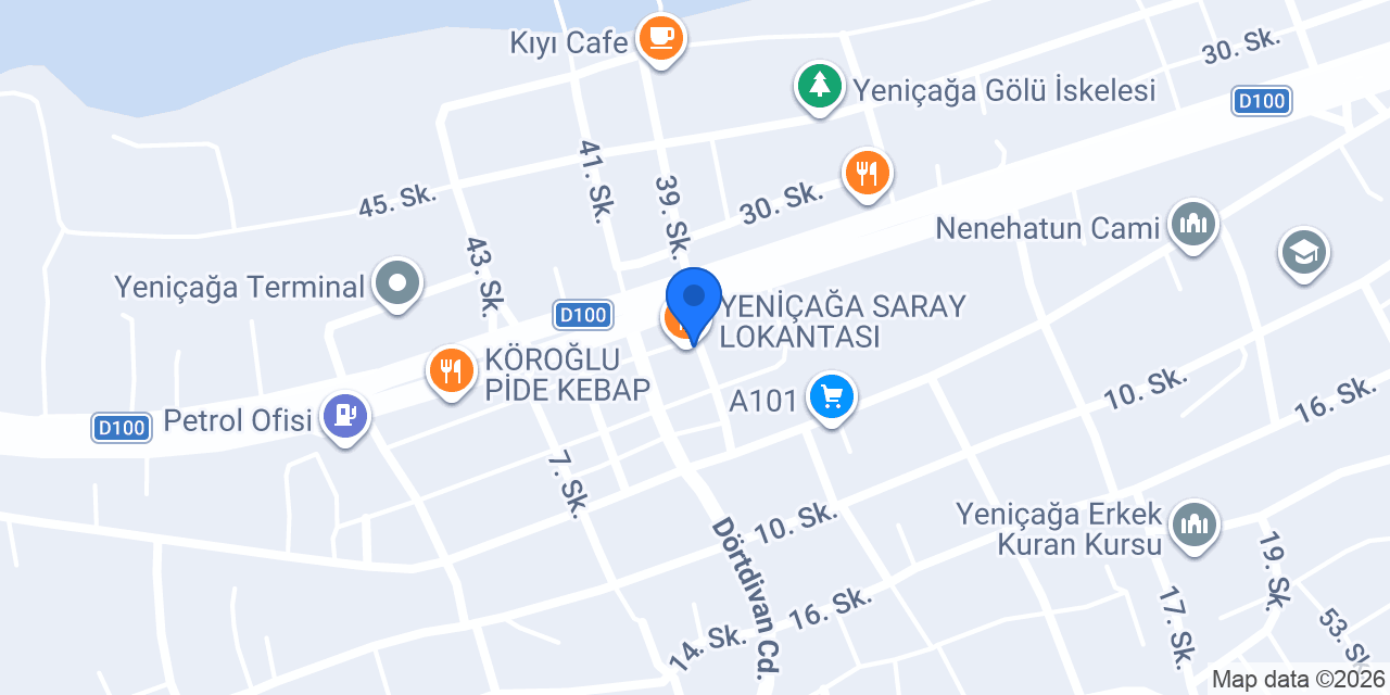 Çörekçioğlu Pastanesi konumu