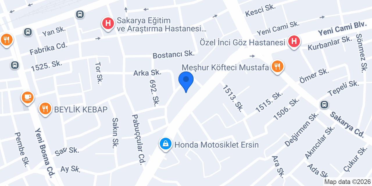 Odabaş Otomotiv konumu