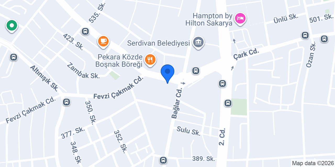 Sem Sürücü Kursu - Sakarya Serdivan Sürücü Kursu konumu