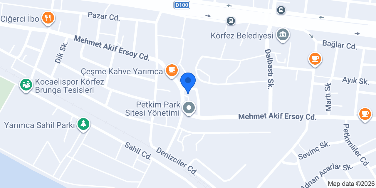 YARIMCA PETKİM PARK TAKSİ konumu