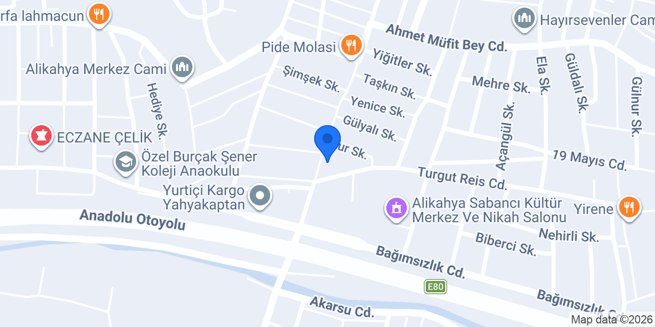Alikahya Merkez Eczanesi konumu