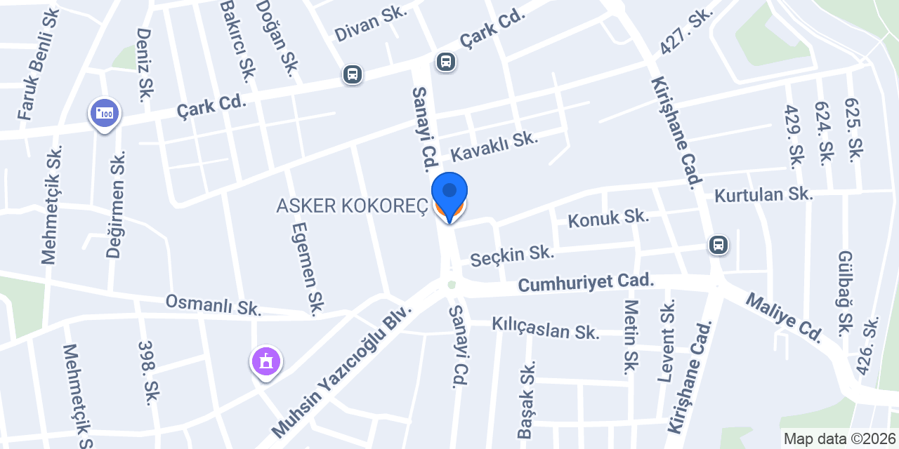 ASKER KOKOREÇ konumu