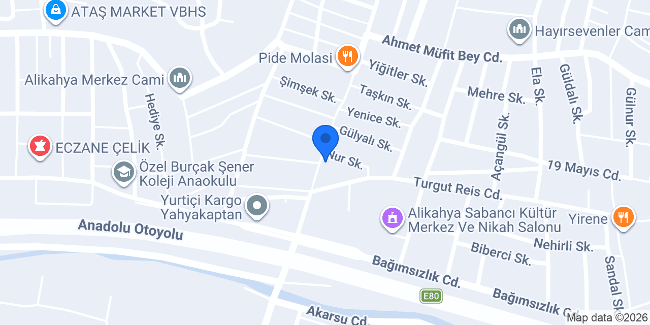 KOMAGENE ALİKAHYA konumu