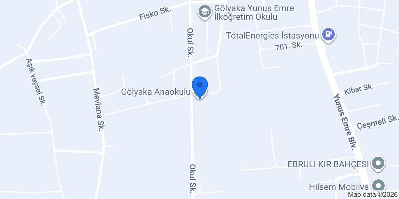 Gölyaka Anaokulu konumu