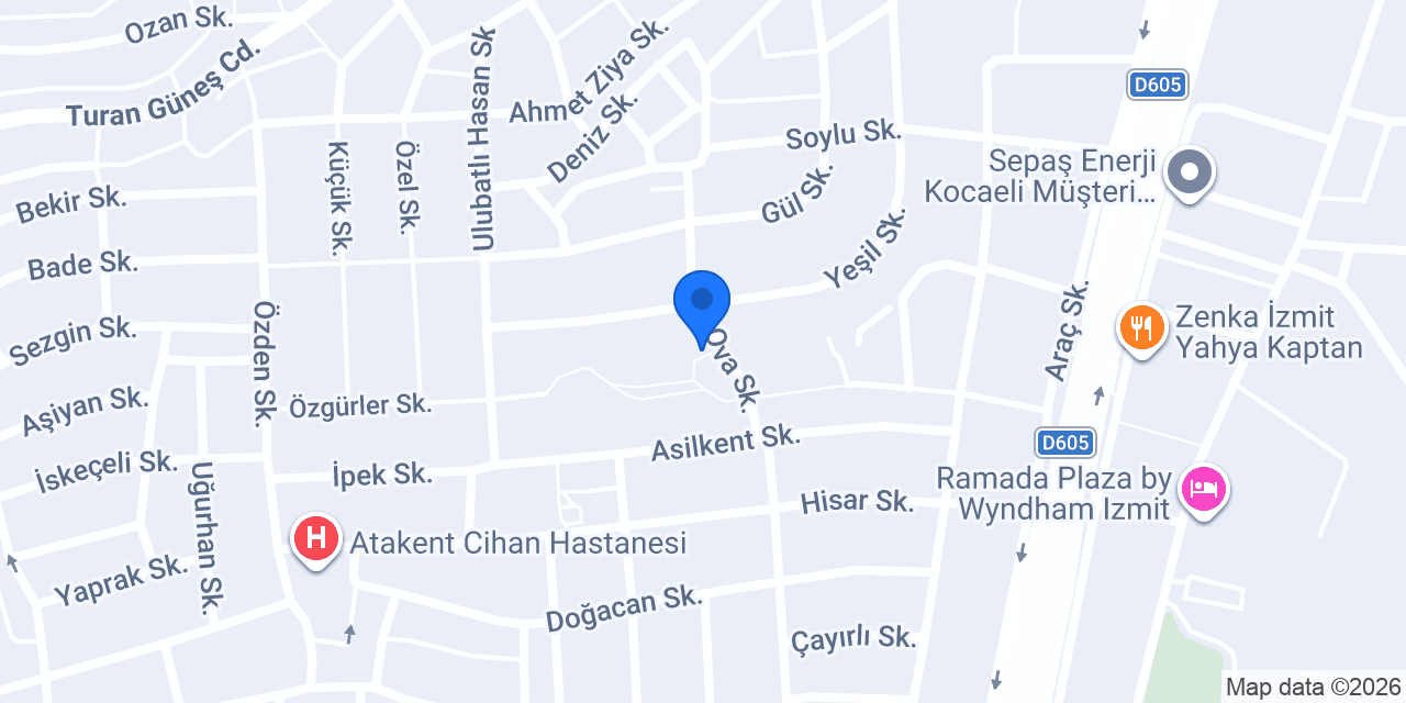 Başkan Motor Kiralama konumu