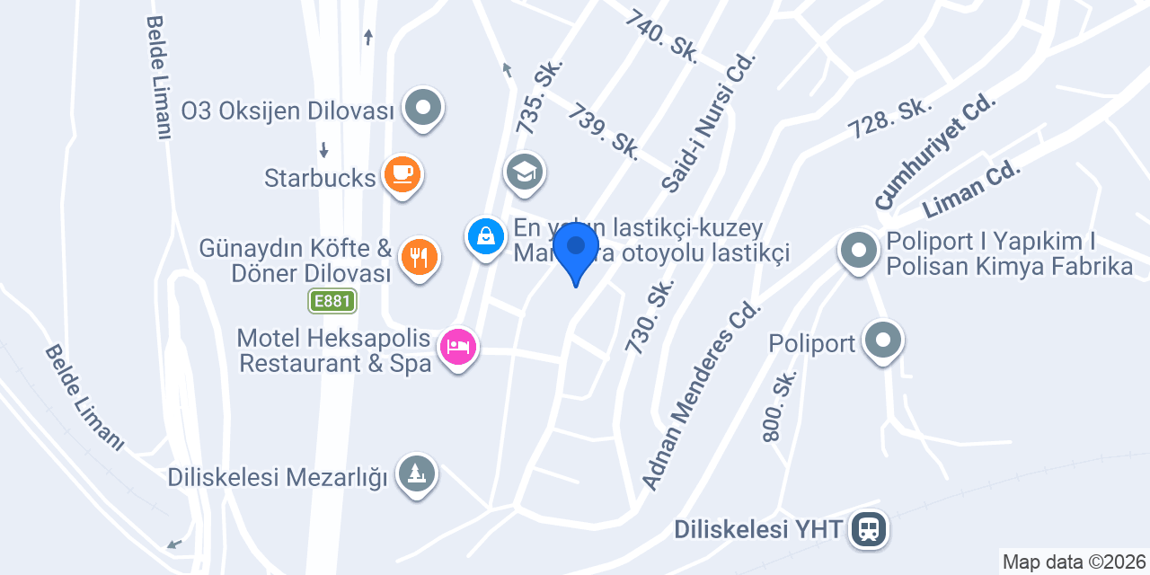 Diliskelesi Mustafa Sungur Medresesi konumu