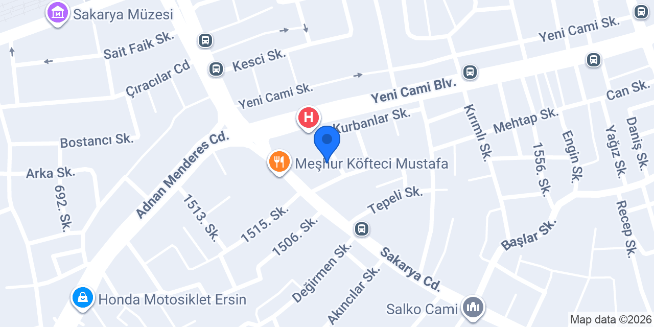 Berşah Optik konumu