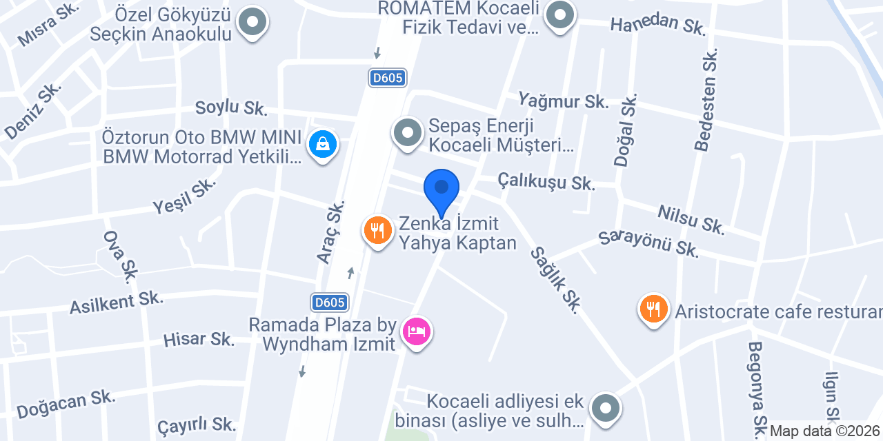 Diyetisyen Zehra Naz Öztonga konumu