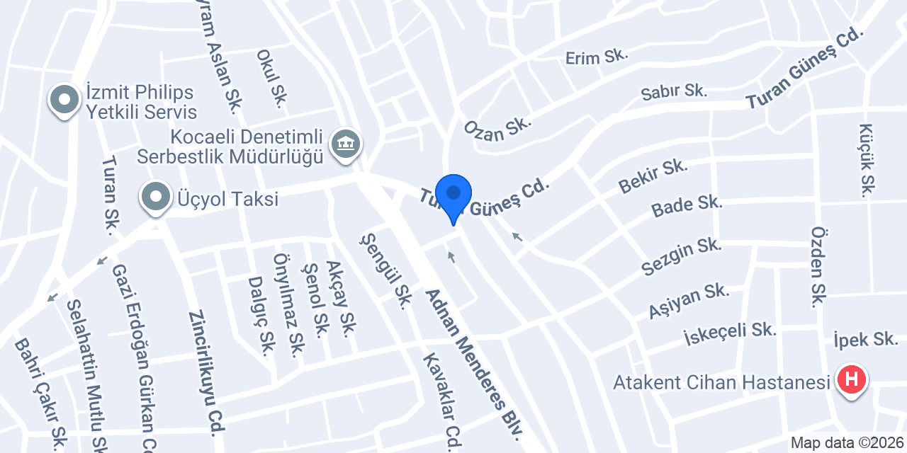 Köşem Düğün Salonu konumu