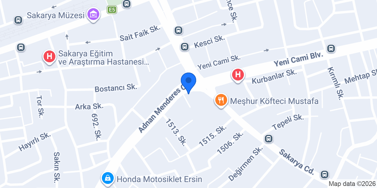 HÜNKAR KÜNEFE ADAPAZARI konumu